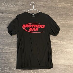 Brothers Bar Black and Red Graphic Tee